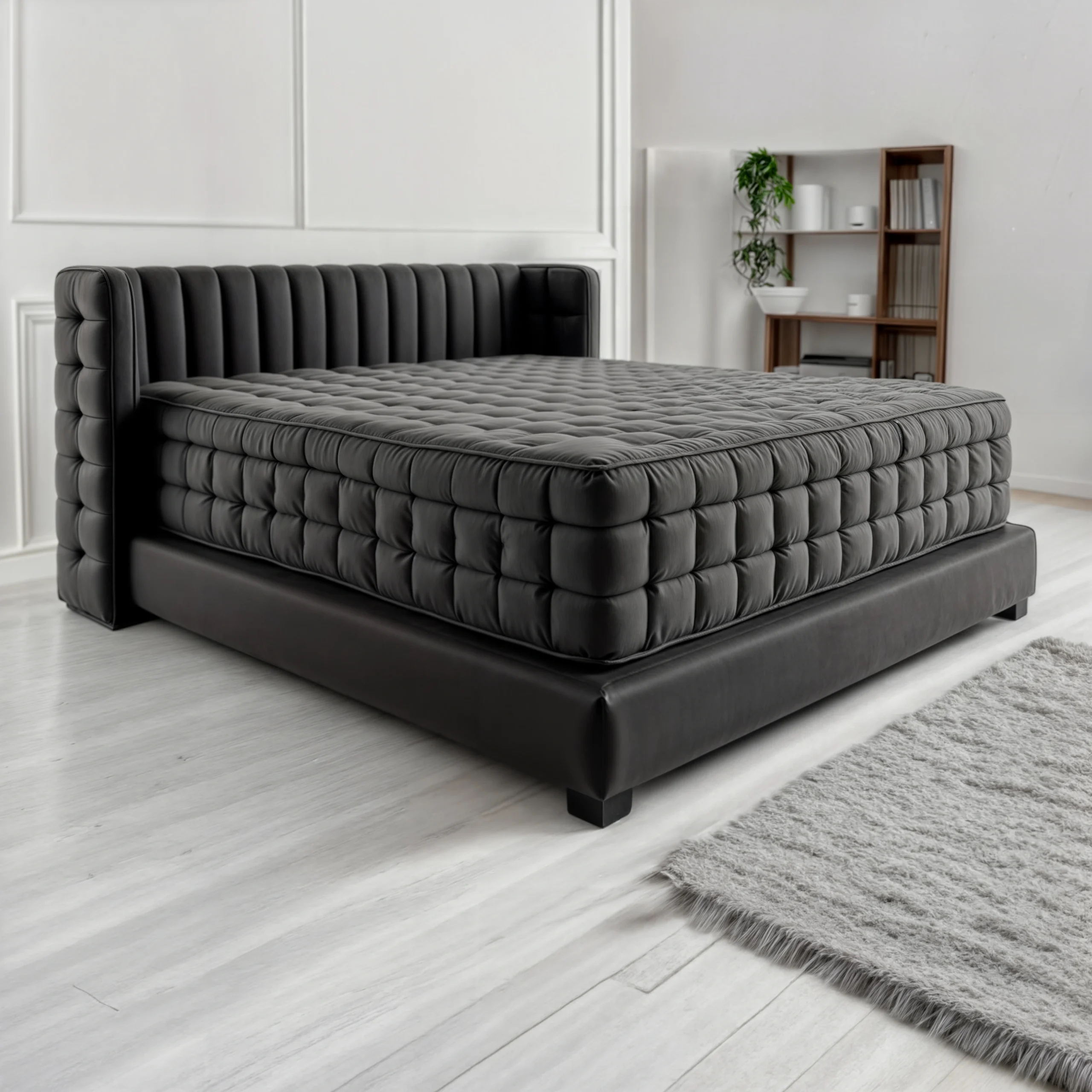 Enterna Boxspringbett 180x200 schwarz trend