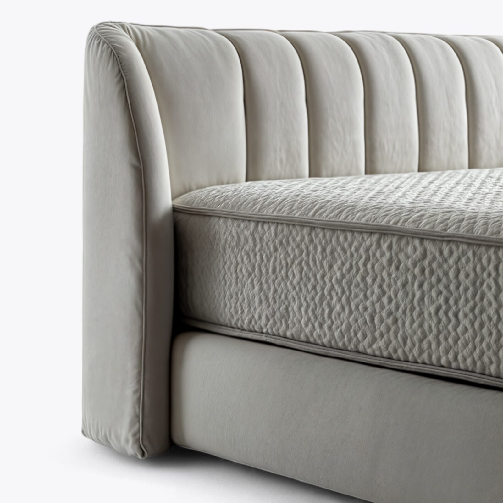 Horn Boxspringbett 180x200 Grau-Photoroom