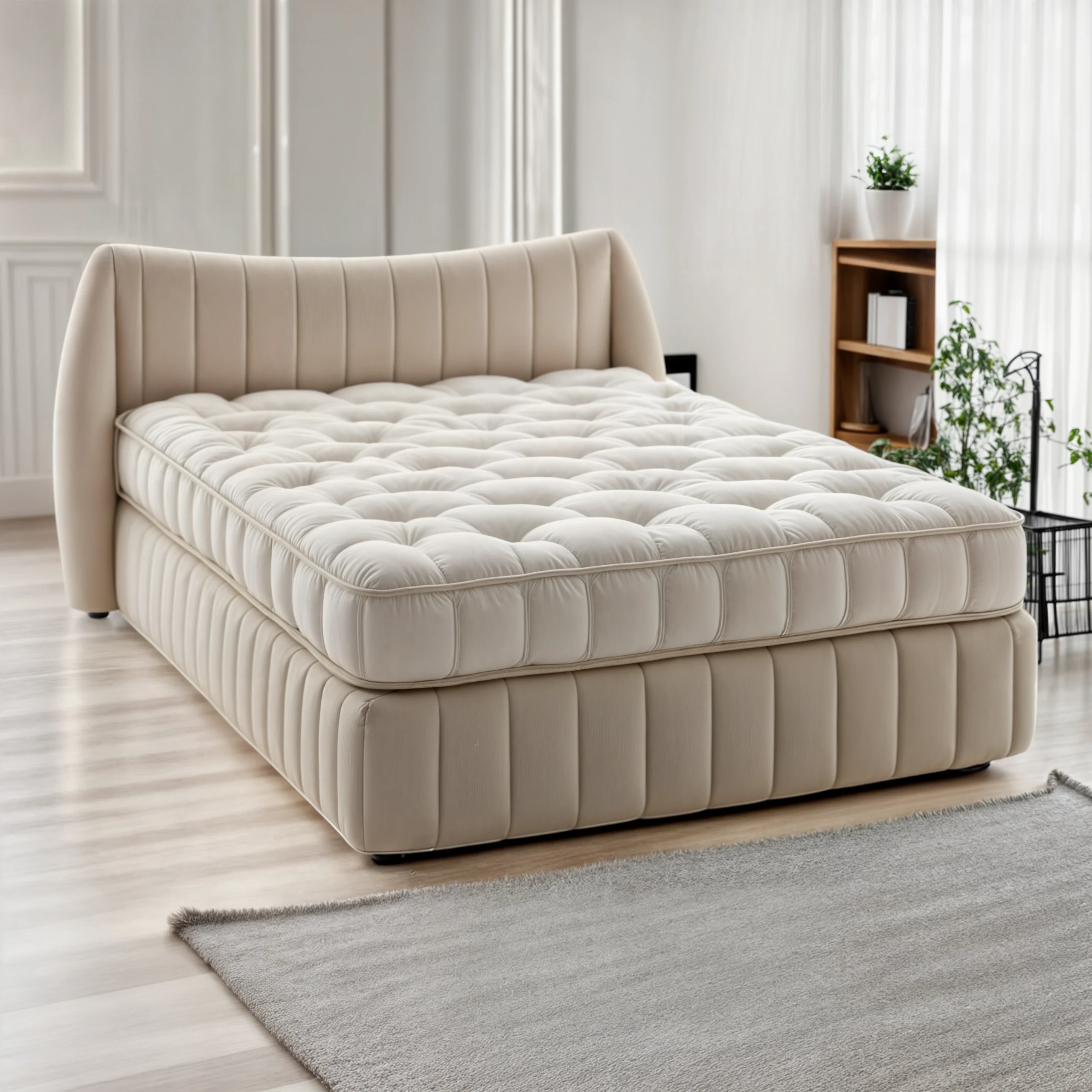 Marcel luxus boxspringbett 180×200 beige