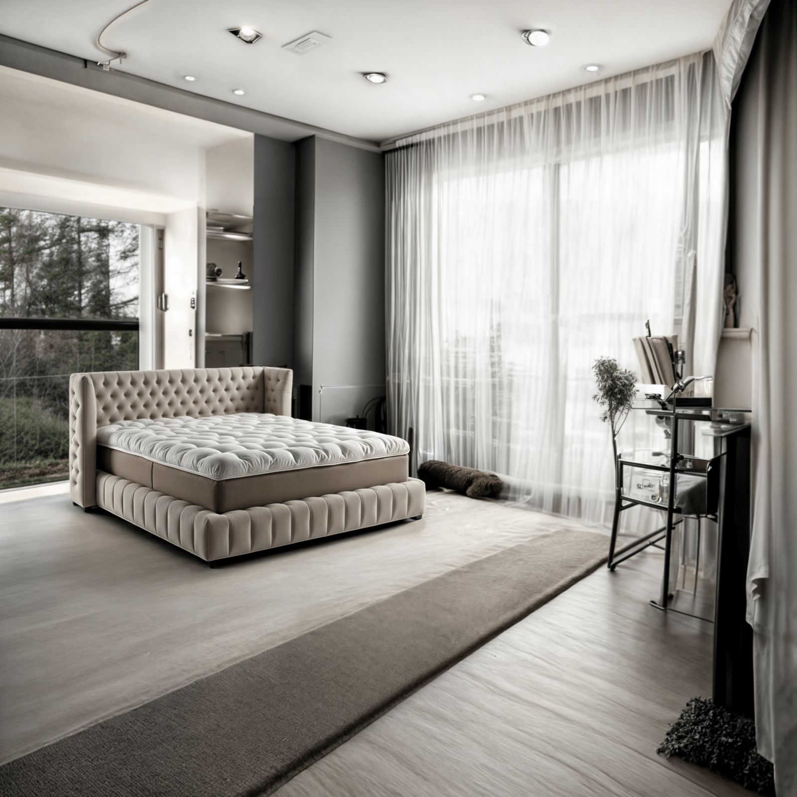 Montessa Luxus Bett Beig Schweiz 180x200