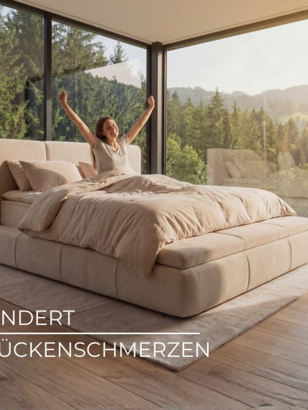 Angebot Urs Orthopädie Boxspringbett (Beige, 180x200 cm)