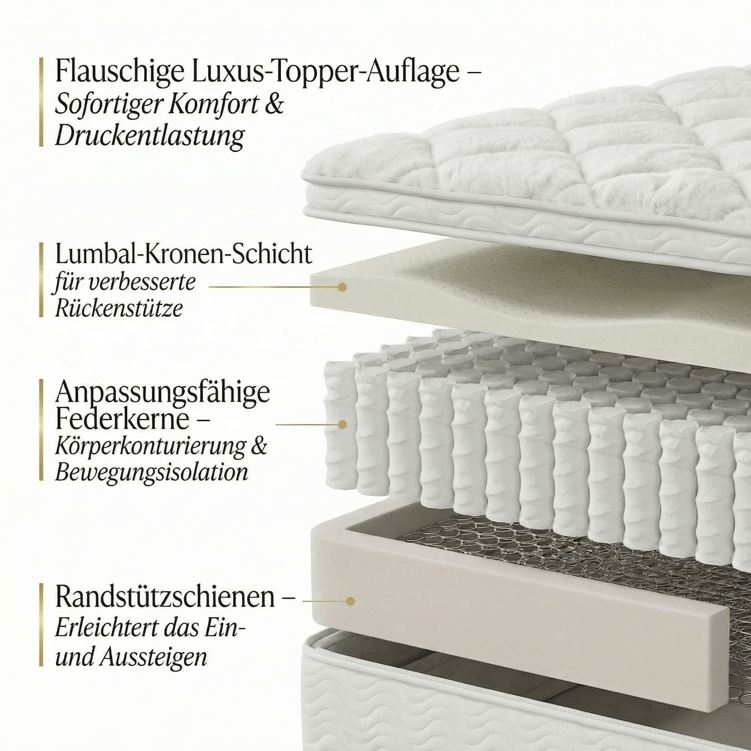 Reto Matratze Schichten